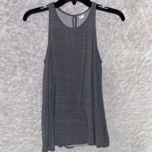 Blouse, Tank, black & white.